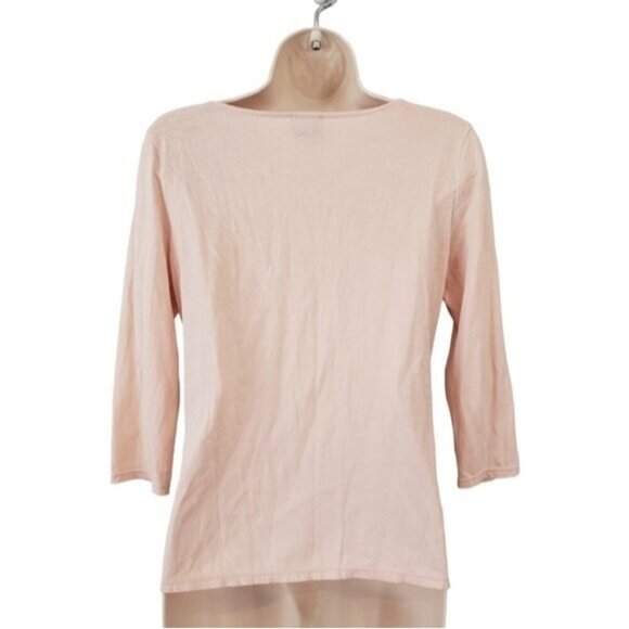 Talbots Super Soft 100% Pima Cotton Top Size SP Ruffle Neck NWOT - Picture 5 of 10